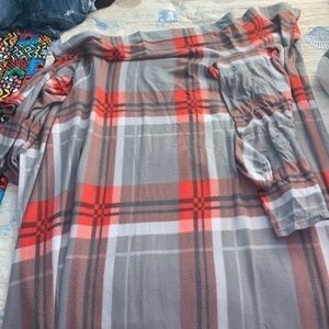 Adult Size Snuggie Red and Grey